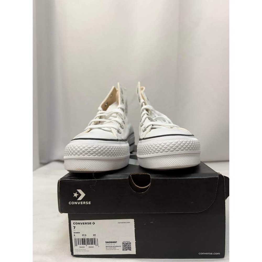 Converse Chuck Taylor All Star Lift High Top White Platform Sneakers 560846F 7W - Picture 5 of 10